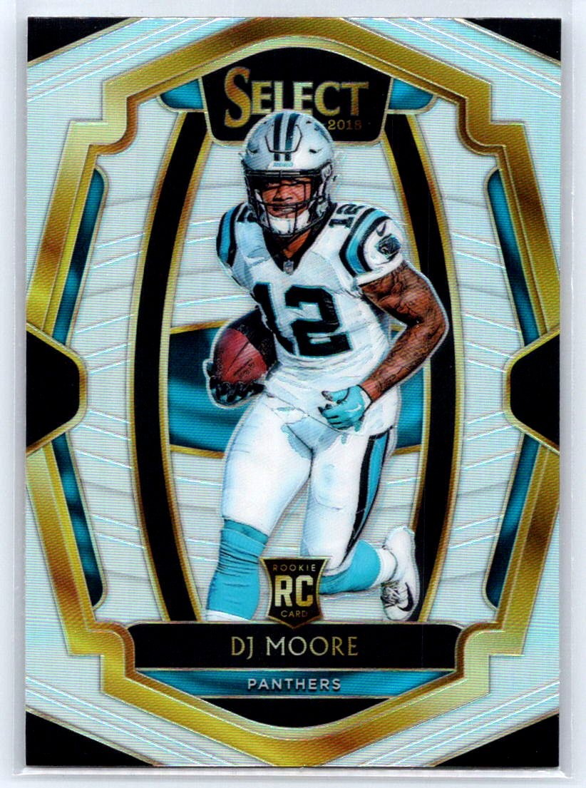 2018 Panini Select #137 DJ Moore Silver Prizm
