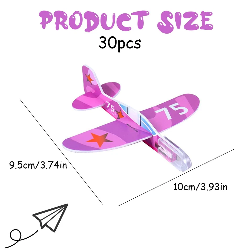 30 Pièces Avions en Mousse pour Enfants Mini et Léger Avion en Mousse Emballé... Foto 2 de 4