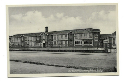 Sidley, County Secondary School, Sussex, RP Postkarte.