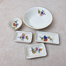 Ensemble Dinette Enfant Ancien - Mini Vaisselle Porcelaine Fleurie Rétro