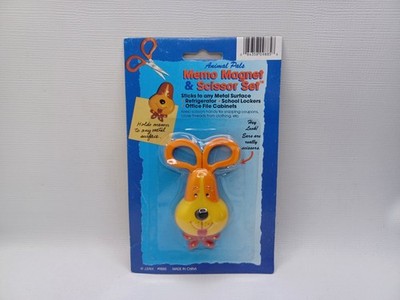 Vintage Animal Pals Memo Magnet & Scissor Set Dog