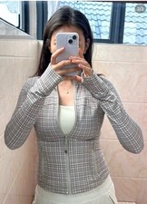 Lululemon Athletica Lululemon Cropped Define Jacket Nulu color in GGRI