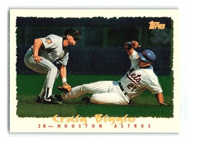 Craig Biggio - 1995 Topps #108 CyberStats (Spectralight) - Houston Astros