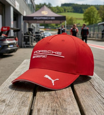 Porsche Motorsport Puma 2026 Le Mans Red Cap Racing Team Baseball Hat Porsche Motorsport Puma 2026 Le Mans Red Cap Racing Team Baseball Hat