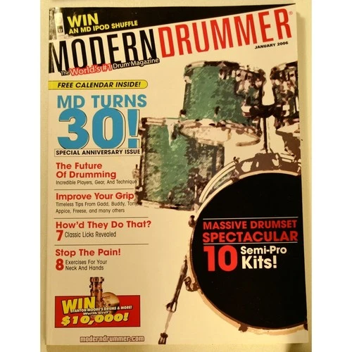 Modern Drummer Magazine Jan 2006 The Future of Drumming Incredible Players, Gear