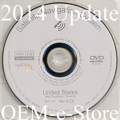 2007 2008 2009 2010 2011 2012 2013 2014 Honda Ridgeline Navigation DVD Map v4.C0