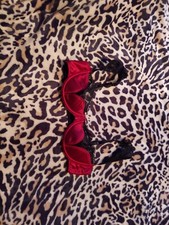 Size Medium Fredrick's Of Hollywood Bra Satin Lace Shoulder Accents