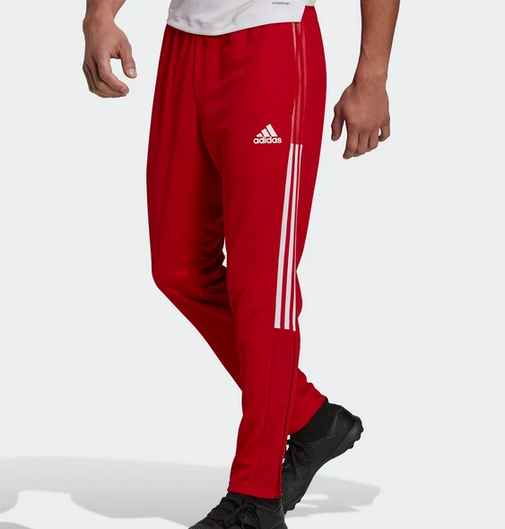 Adidas Men's Tiro 21 Training Track Soccer Pants GT6841 Red / White Size XL