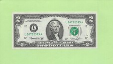 1976 ..UNCIRC $2  L 5675 2395 A .... 1976 $2  L-A    NICE NOTE      FRN