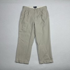 VTG Polo Ralph Lauren Hammond Pants Pleated Chino Classic Fit Mens 38x30 Cuffed