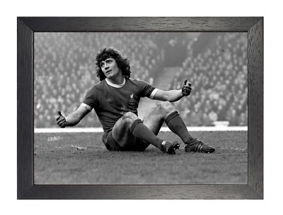 Kevin Keegan 4 schwarz-weiß schottischer Fußballspieler altes Poster Sport Foto