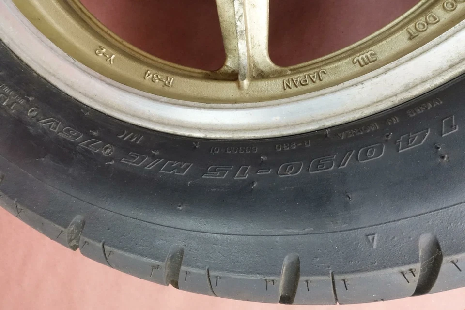 1986-1999 Yamaha VIRAGO 1100 XV1100 Rear Wheel Rim Tire 140/90-15 - Image 2 of 4