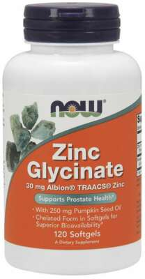 #ad NOW Foods Zinc Glycinate 120 Softgels Supports Prostate Health 07 2027EXP $14.95