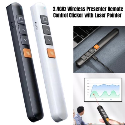 Universal 2,4 GHz Wireless Presenter Fernbedienung Clicker mit Laserpointer