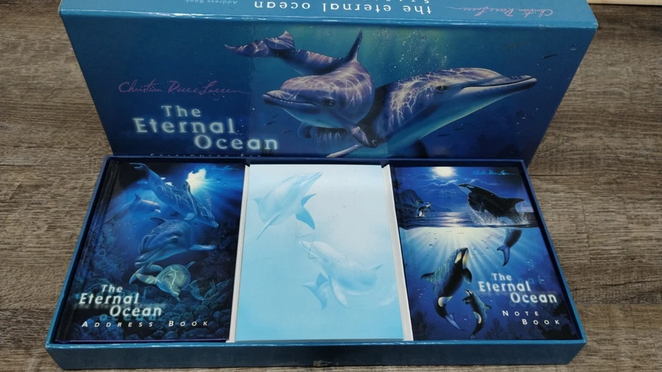 Dolphin Whale Address Book Note Book Pad Stationary Christian Riese Lassen Art - Image 3 of 3