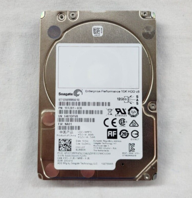 Seagate ST1200MM0018 1.2TB 10K 12Gbps 2.5'' SAS Hard Disk Drive HDD | No Tray