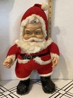 ANTIQUE -  SANTA CLAUS DOLL  17” Tall Plush Red Suit Stitched Blk Boots — photo 2