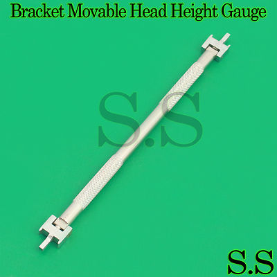 New Dental Bracket Movable Head Height Gauge Orthodontic Instrument 