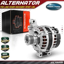 Alternator for Land Rover Discovery Sport LR2 180A CCW 6-Groove Clutch Pulley