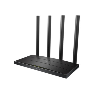 TP-Link Archer C6 WLAN-Router Kabellos AC1200 Dualband Schwarz  4-Port-Switch