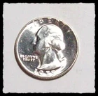 1955-P WASHINGTON QUARTER  Blast White Lustrous Very Choice to Gem BU  #38D11
