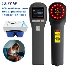 Cold Laser Therapy LLLT 808 Pain Relief Device Red Light Acupuncture FDA Cleared