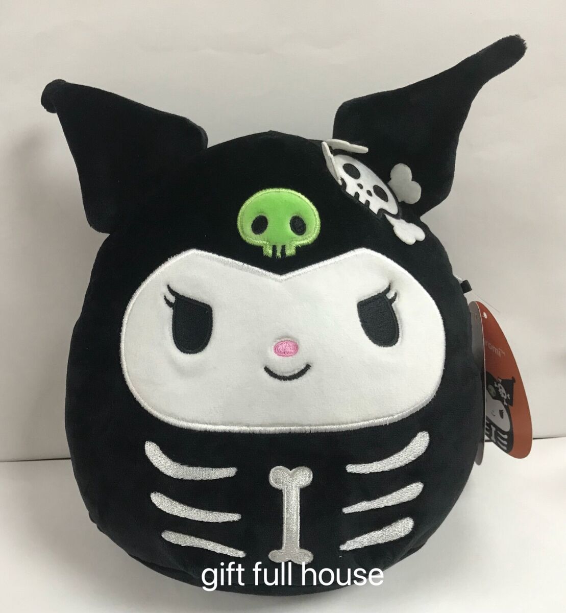 Squishmallows Official Kellytoy Sanrio Squad Squishy Stuffed Plush Toy  Animal (Kuromi, 8 Inch)