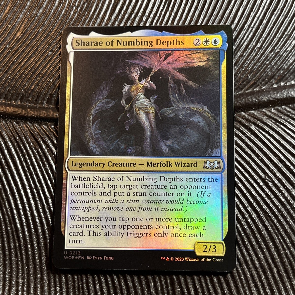 Sharae of Numbing Depths Foil (213) Wilds of Eldraine WOE MTG