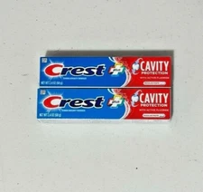 SET OF 2 Crest Fluoride Cavity Protection Regular Paste Toothpaste 2.4oz