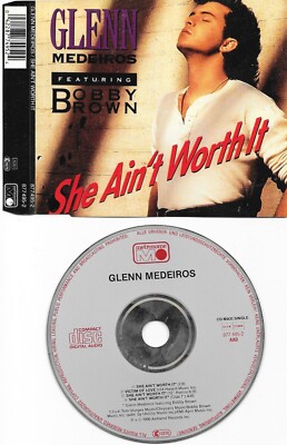 GLENN MEDEIROS - she ain t worth it  - 4 tracks CD