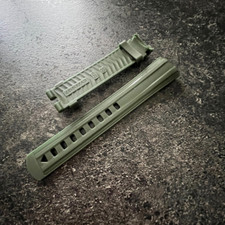 20mm Green Rubber Strap Silicone Watch Band For Omega Seamaster Diver 300M 42 mm