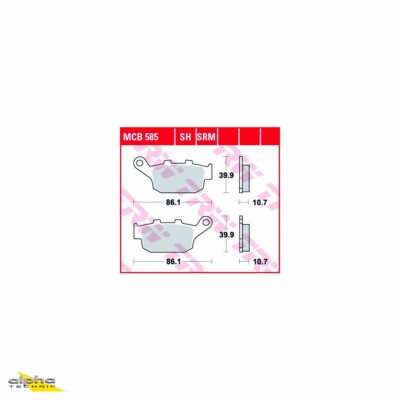 TRW Bremsbelagsatz MCB585 Street Triple D67LD XL700V Transalp RD13 XB12S Super