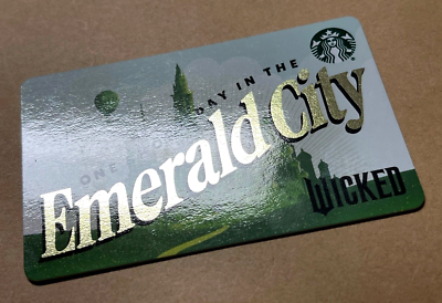 Starbucks 2024 Limited Edition ~ "Wicked" movie themed collectible card |  eBay