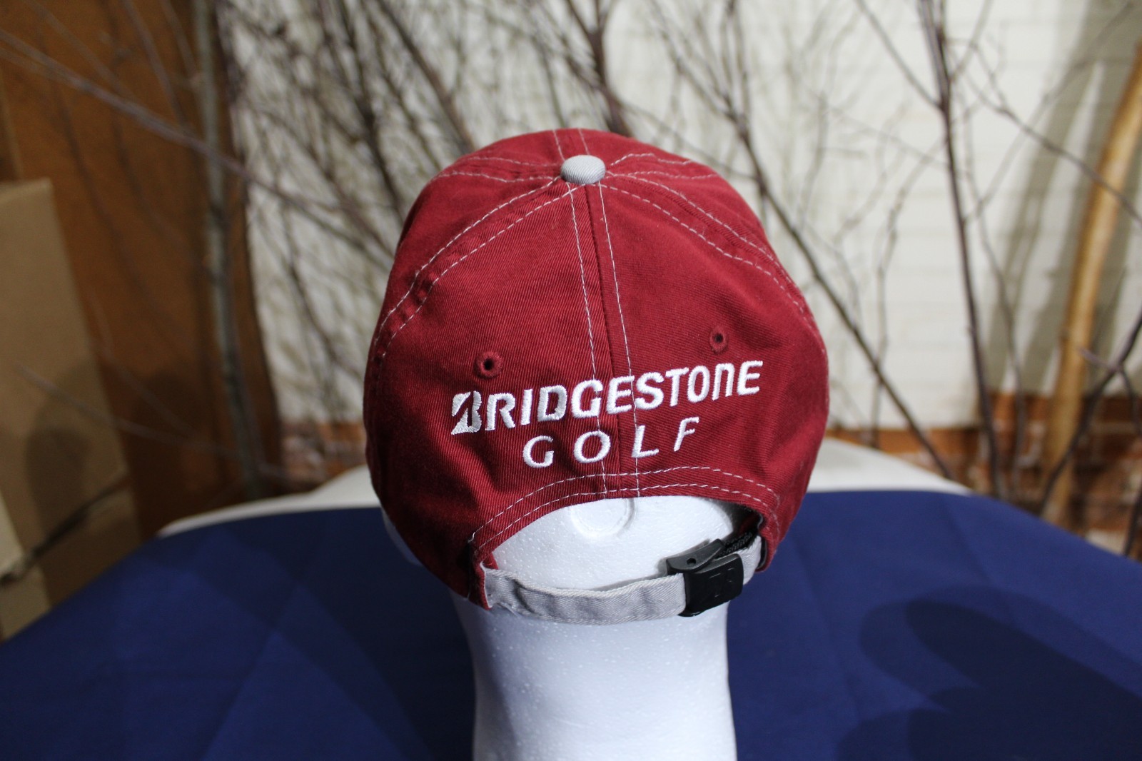 Bridgestone Golf Hat - Adjustable Strap - Cardina… - image 3