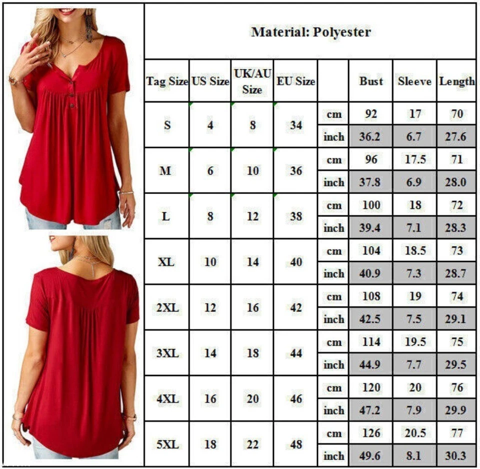 Damen Sommer Tunika Bluse – Hängerchen Blusentop Longtop Longshirt Kurzarmshirt - Bild 3 von 4