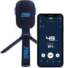 Pistola de velocidad de radar TAG ONE para béisbol softbol golf aplicación recargable de 6 horas