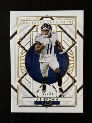 2020 Panini National Treasures A.J. Brown Gold Card Serial #/35 🔥🔥🔥