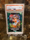 2024 Panini Prizm - Emergent Bo Nix #3 Green Ice Prizm (RC) PSA 10