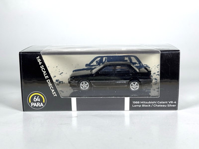 1:64 Mitsubishi Galant VR-4 -- Lamp Black/Chateau Silver -- PARA64