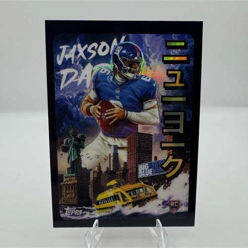Topps Chrome 2025 Jaxson Dart Kaiju KAI-10 Rookie New York Giants NFL CLEAN 🔥
