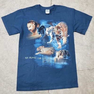 Vintage Rio Grande Zoo Lion White Tiger Panther Tiger Cheetah Leopard Felines