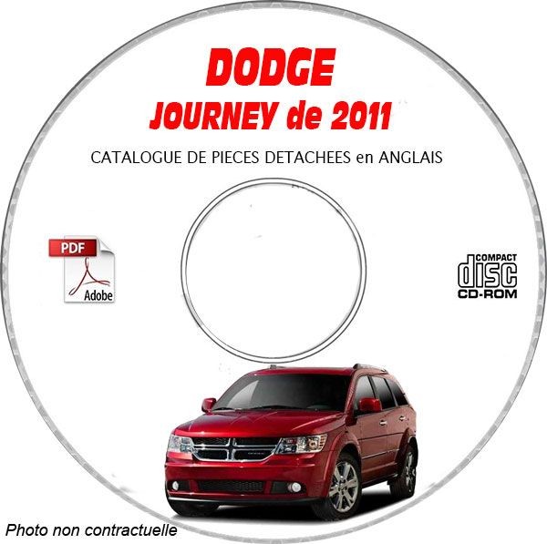 Catalogue pièces Dodge Journey 11 sur CDROM en anglais