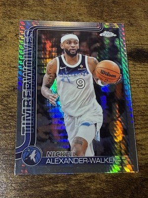NICKEIL ALEXANDER-WALKER 2025-26 Topps Chrome #193 Silver Prism Refractor