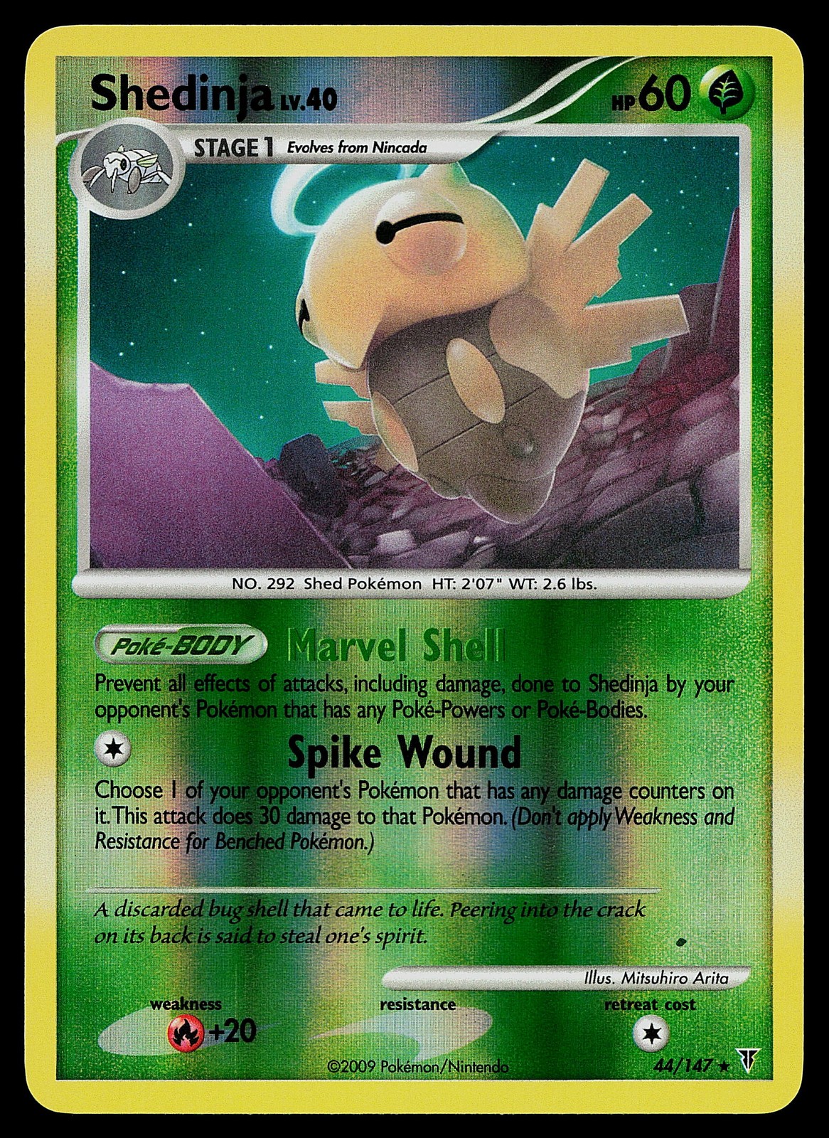Pokemon Card - Shedinja Supreme Victors 44/147 Rare Reverse Holo