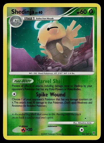 Pokemon Card - Shedinja Supreme Victors 44/147 Rare Reverse Holo