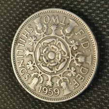 1959 Florin - Queen Elizabeth II Coin ( Two Shillings )