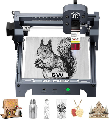S1 Laser Engraver 6000Mw, Compact Desktop Engraving & Cutting Machine for DIY Cr