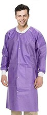 Disposable Lab Coats - Pack of 50 Purple Adult Lab Coats XL