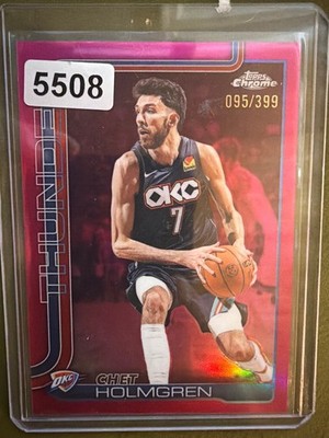2025-26 Topps Chrome Update #31 Chet Holmgren Magenta Refractor #/399