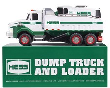 RARE Vintage New 2017 Hess Truck Dump Truck And Loader
